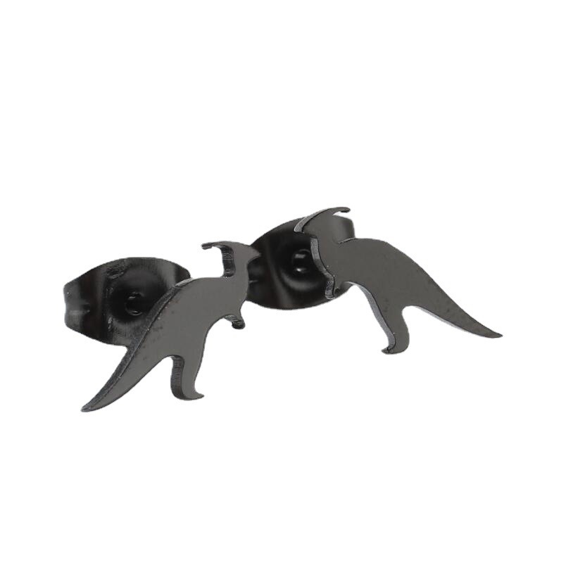 Women's Mini Animal Stainless Steel Dinosaur Stud Earrings